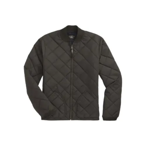 DOUBLE RL Quilted Twill Куртка Куртки Пальто Мужской Черный