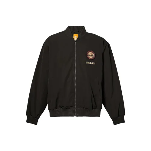 Timberland Китайский Новый Год Значок BOMBER Пуховая куртка Унисекс Черный
