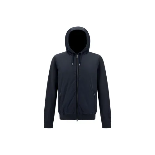 HERNO Пуховик Мужской Морской Синий