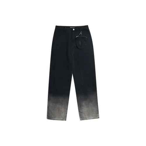 DANGEROUSPEOPLE Прямой крой Брюки Джинсы Унисекс