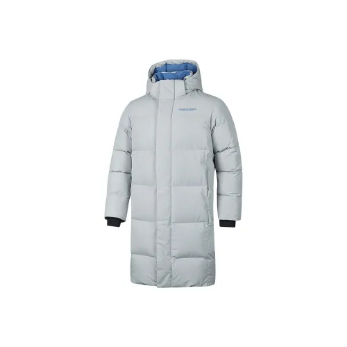 Skechers Sports Alliance Series Пуховик Мужской Светлый Пыльно-Серый