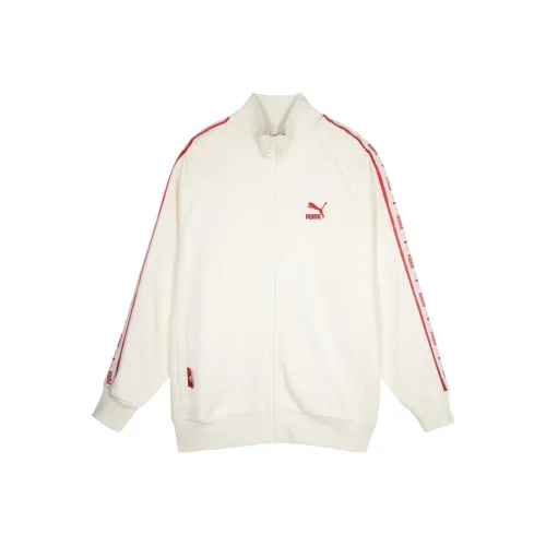PUMA TRACK Куртка Куртки Пальто Унисекс Экрю