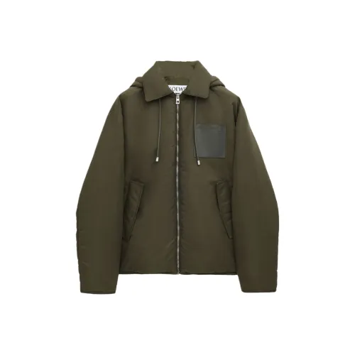 LOEWE SS25 Куртки и Пальто Мужской Хаки Зеленый