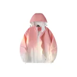 Розовый градиентный (с капюшоном)