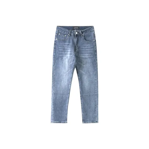 I'm David Джинсы Unisex Light Blue