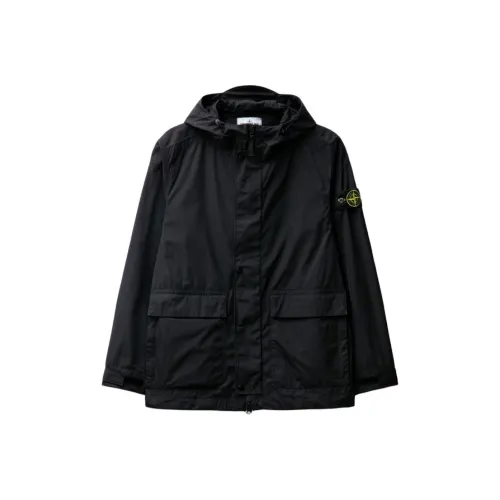 STONE ISLAND SS24 Куртки Пальто Мужской Черный