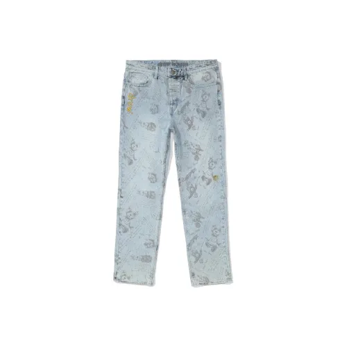 Drew House Letter Logo Series Vintage Denim Unisex Jeans Дрю Хаус Letter Logo Series Винтаж Деним Унисекс Джинсы