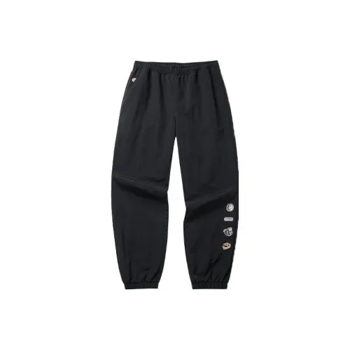 Anta Life Collection Черные Мужские Вязаные Спортивные Штаны