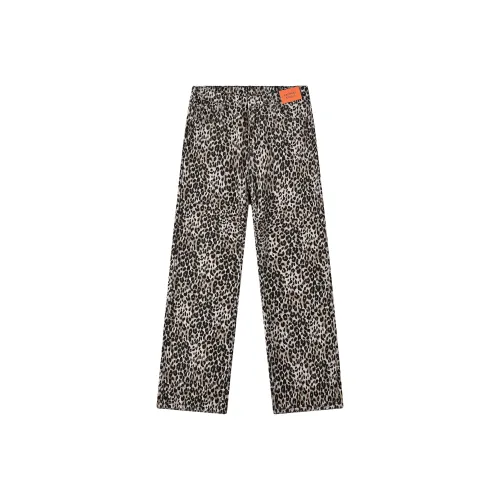 GEOFFREY B. SMALL Джинсы Унисекс Леопардовый принт