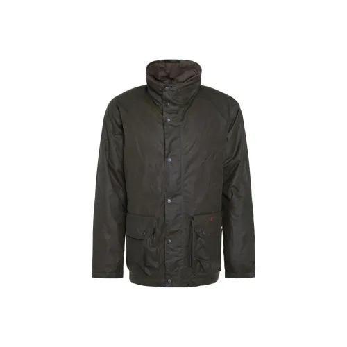 BARBOUR Saltburn Восковая Куртка Куртки Пальто Мужской Зеленый