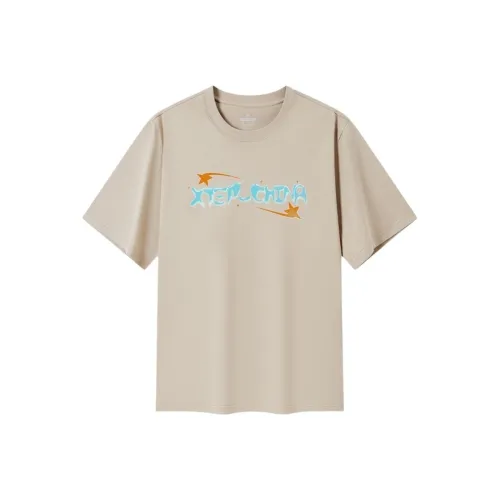 XTEP T-Shirt Унисекс Латте Коричневый