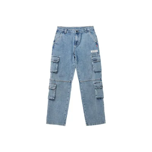 DANGEROUSPEOPLE Джинсовый синий Унисекс Джинсы