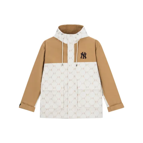 MLB SS24 Куртки Пальто Весна-осень Унисекс Кремовый