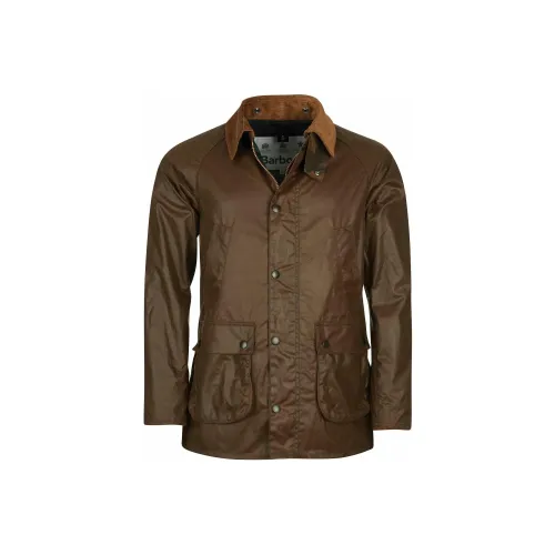 BARBOUR Кожа Куртка Мужская Коричневая