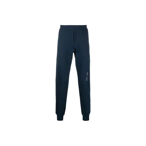 Alexander McQueen Синие Мужские Вязаные Спортивные Штаны