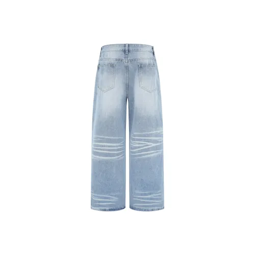 YEARNED Синие Унисекс Джинсы