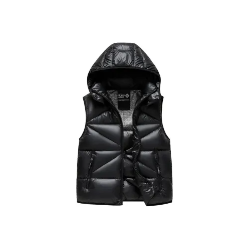 Yalu Однотонный Теплая зима Коллекция Пуховик Мужской Черный