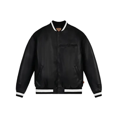 WHOOSIS STA Co Branded Модель Черный Унисекс Кожаные куртки