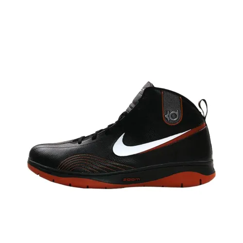Nike KD 1 Slip-resistant Abrasion-resistant High Top Баскетбольные кроссовки Мужские Черные Красные