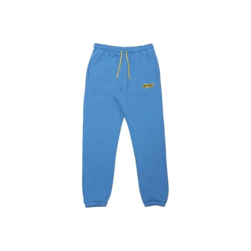 Drew House Letter Logo Series Secret Sweatpants Спортивные тренировочные брюки Унисекс Небесно-голубой Небесно-голубой