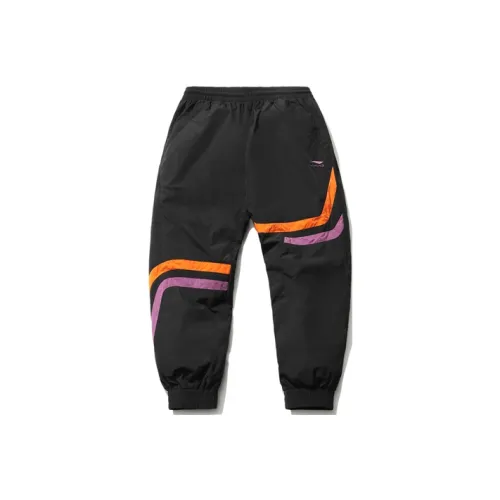 LINING Sports Fashion Collection Черные Мужские Вязаные Спортивные Штаны