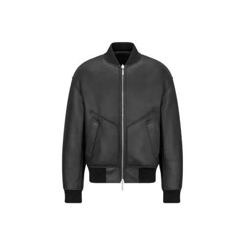 DIOR FW23 Кожа Куртка Мужская Черная