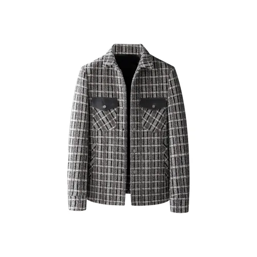 HARSIINCN Куртки и пальто Мужской Серый