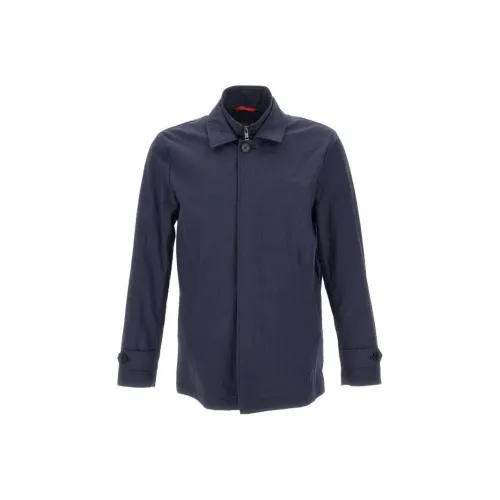 Fay Куртки Пальто Мужской Темно-синий