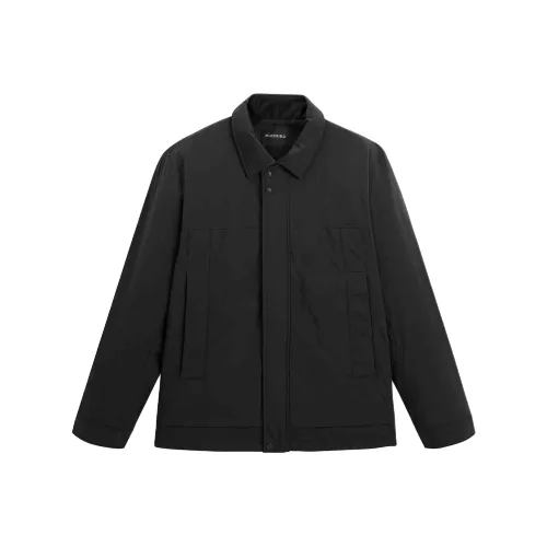 PEACEBIRD MEN Мужская пуховая куртка черного цвета