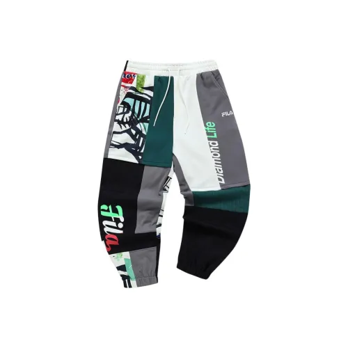 FILA FUSION Многоцветные Мужские Вязаные Спортивные Штаны