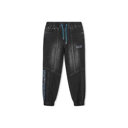 2AM Штаны с манжетами Джинсы Унисекс Угольно-черный