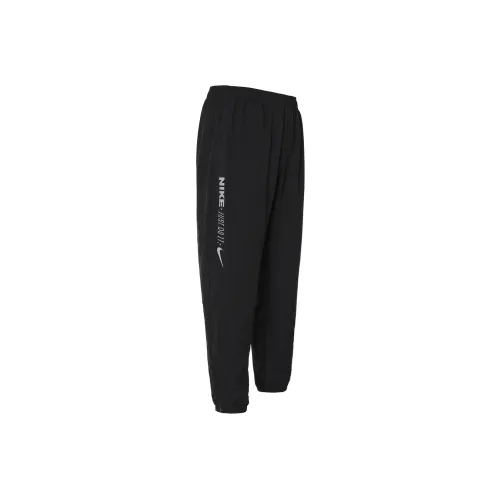 Nike Черные Мужские Вязаные Тренировочные Штаны