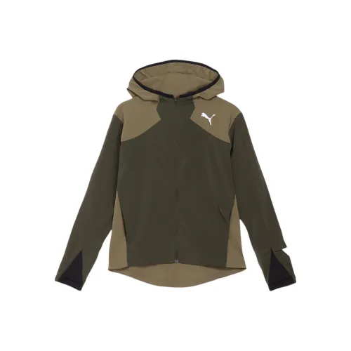 PUMA Куртки и Пальто Унисекс Темно-оливковый