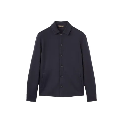 Loro Piana Морской Синий Мужские Куртки