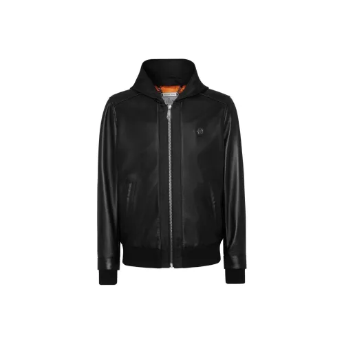 PHILIPP PLEIN SS24 Куртки и Пальто Мужской Черный