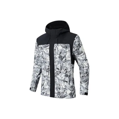 ANTA Outdoor Collection Куртки и Пальто Мужские Основной Черный С принтом по всей поверхности