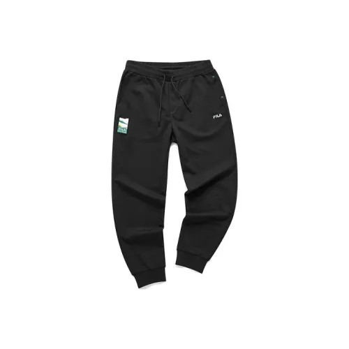 FILA FUSION Черные Мужские Вязаные Спортивные Штаны