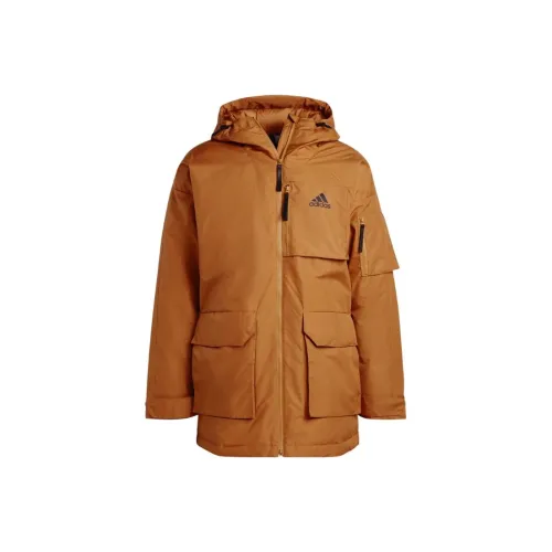 Adidas Пуховик Мужской Пшенично-коричневый