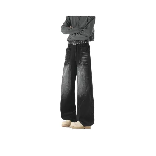 WELTER EXPERIMENT Черные Унисекс Джинсы