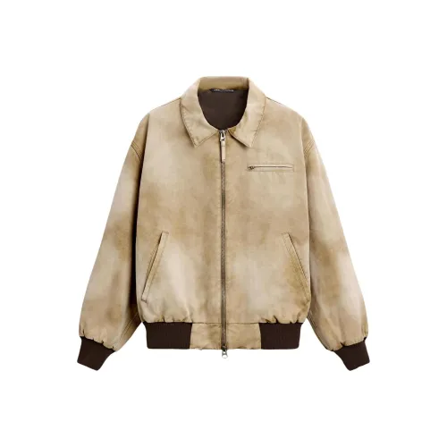 ZARA Куртки Пальто Мужской Средний Верблюжий