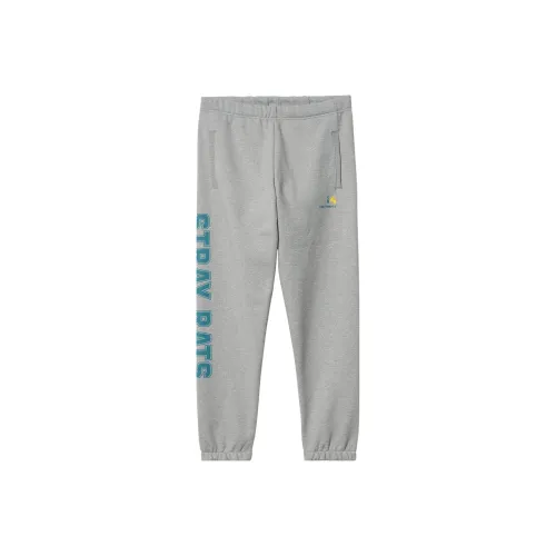 Carhartt WIP Серые Мужские Вязаные Спортивные Штаны