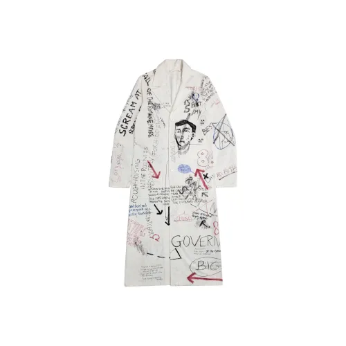 RAF SIMONS Белый Унисекс Тренч