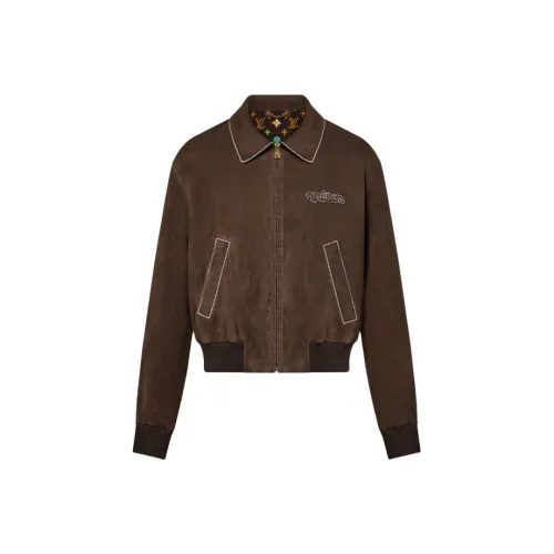 LOUIS VUITTON x Tyler SS24 Кожа Куртка Мужская Шоколад