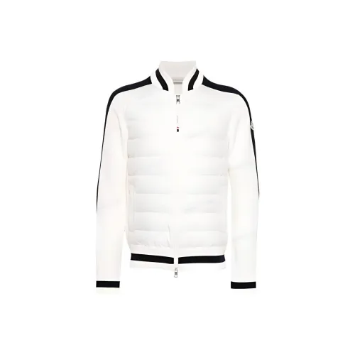 Moncler Padded Corduroy Collection Утепленный хлопок ZIP UP Кардиган Пуховик Мужской Белый