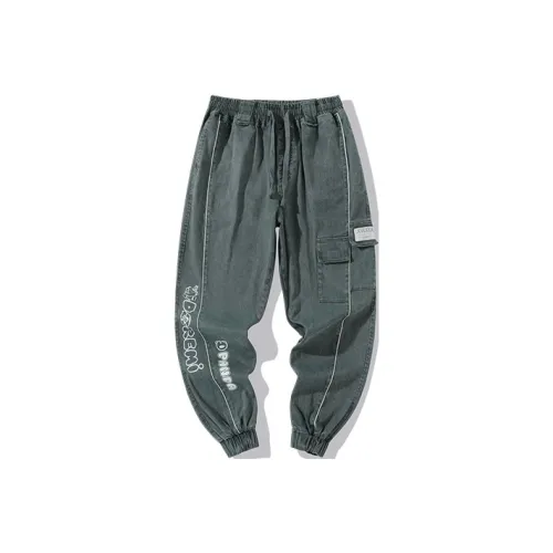 LAMLICKA Повседневные брюки Унисекс Зеленый