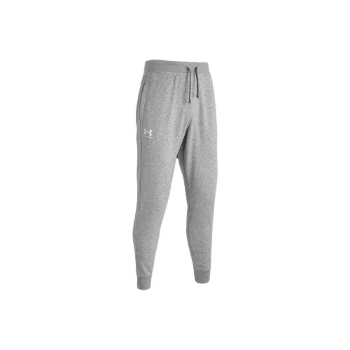 Under Armour Вязаные тренировочные брюки мужские светло-серые