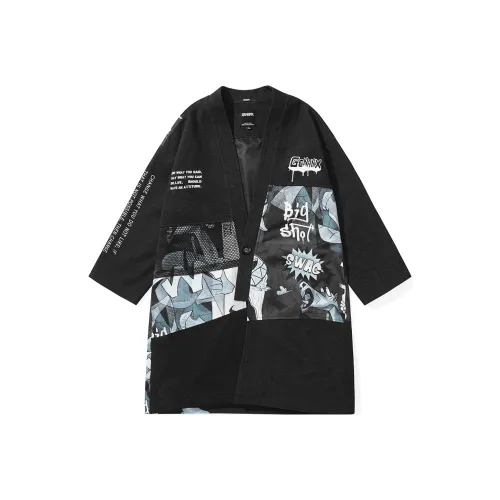 GENANX Тренчкот Унисекс Черный