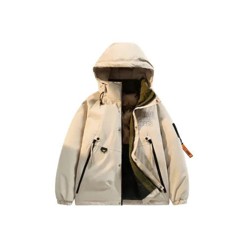 Unite Life HOODS Хлопковый пуховик Унисекс Ecru