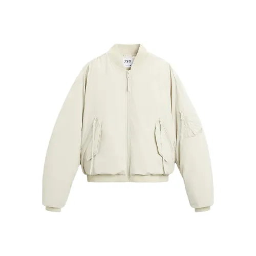 ZARA Морозный Белый Мужские Куртки