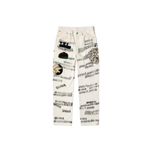 Stussy Белый Мужской Джинсы